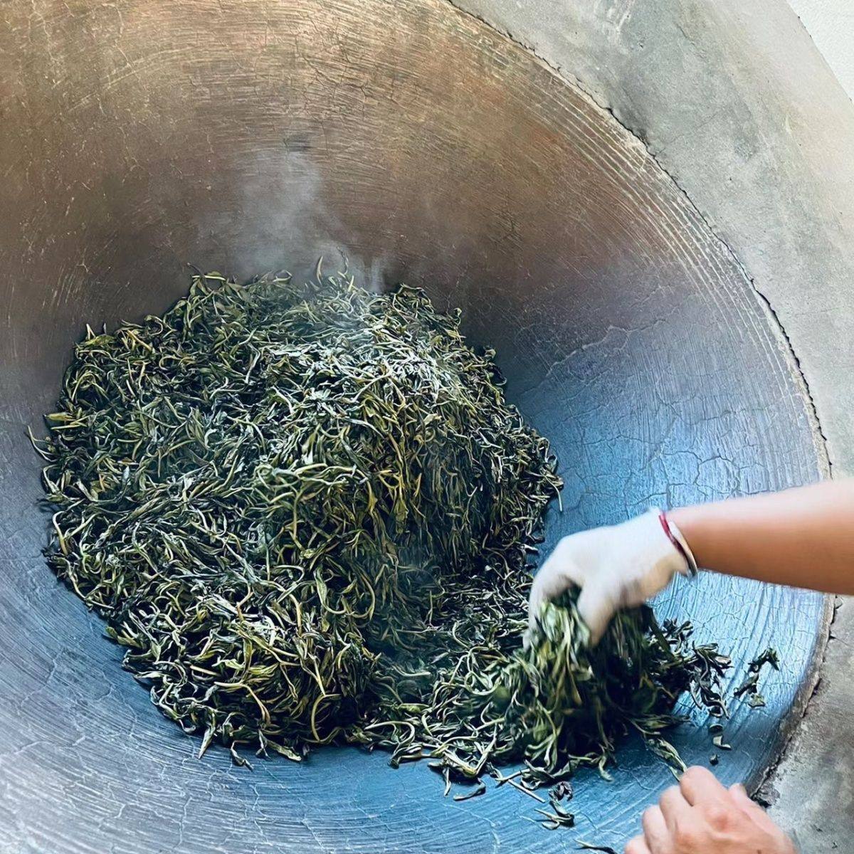 【砂锅炒茶】广东特色爆炒绿茶春茶客家茶叶高山农家山茶手工炒茶,淘宝优惠券,粉丝福利购,淘宝优惠卷