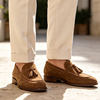 Men's vintage loafers old money style genuine leather