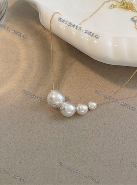 轻奢高级气质珍珠项链衣服配饰款