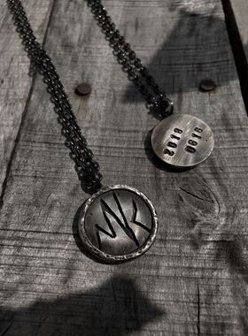 镂空原创设计风暗黑私人太角链