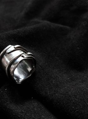 錾刻迷你缠绕原创独立设计戒指