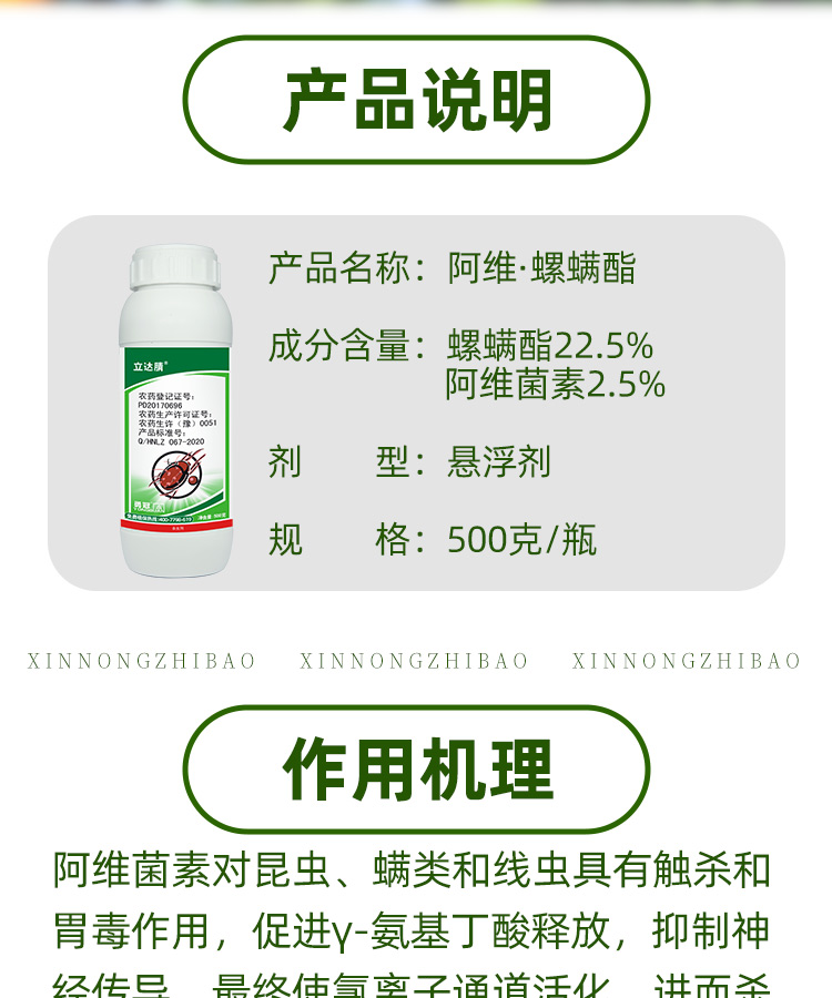 25%阿维螺螨酯脂红蜘蛛专用杀虫剂药柑橘农药大全螺螨脂杀螨剂 - 图1