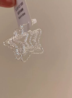 星星碎银耳钉小众高级感轻奢小众