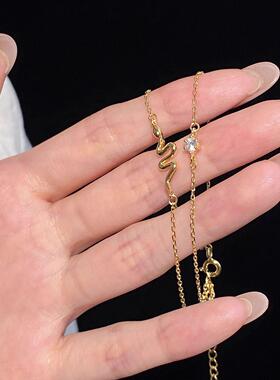 925银双层蛇形手链女生款本命年