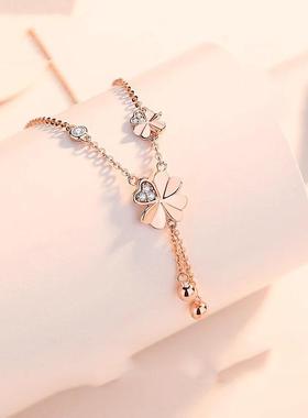 四叶草2024新款毛衣链高级感项链