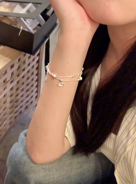 银杏叶纯银手链女2023年新款爆款