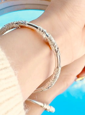 繁花似锦莫比乌斯环手镯女款轻奢