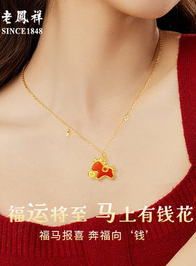 2026新款本命年钱币生肖马项链女