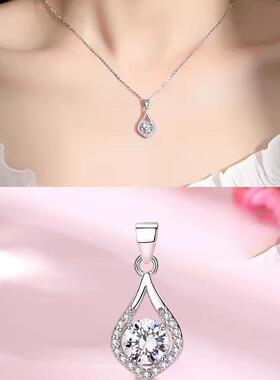 轻奢生日礼物小众锁骨链925纯银