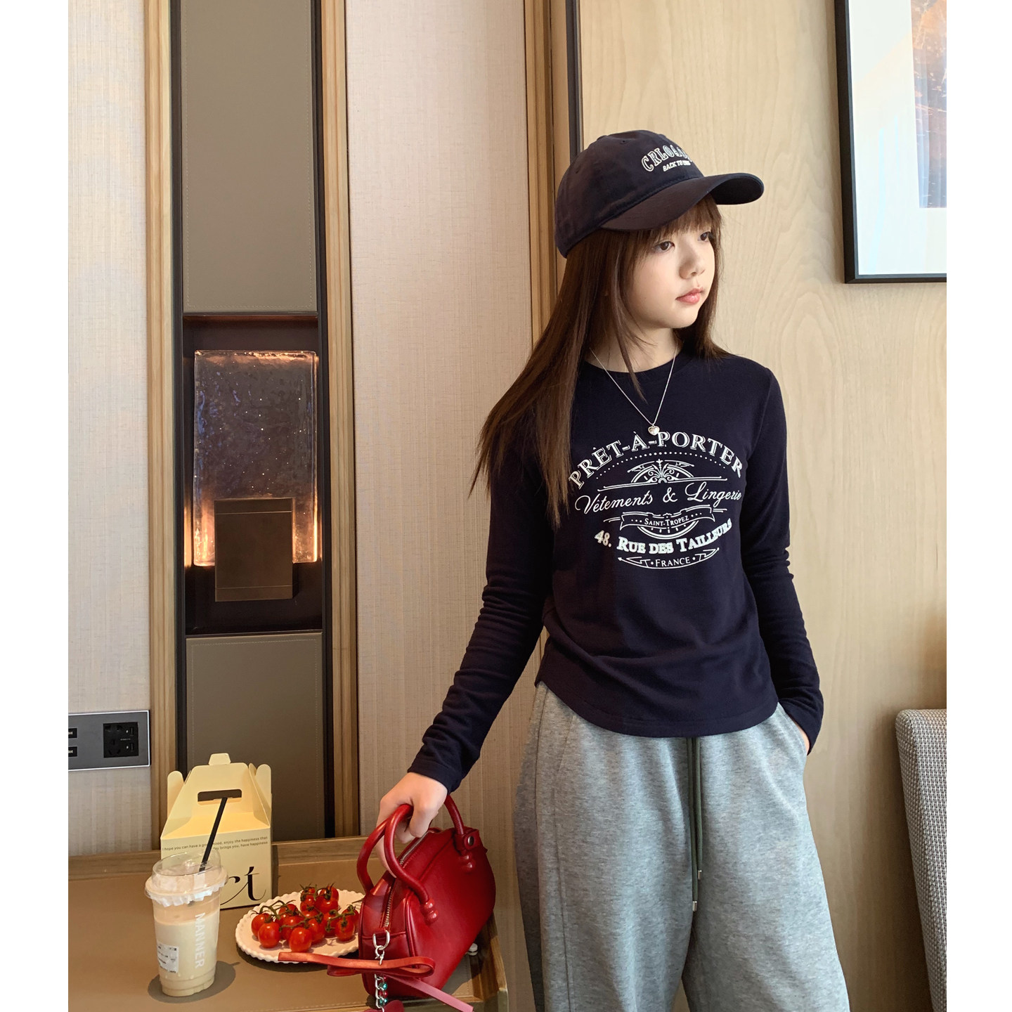 女大童软糯磨毛打底衫2025秋冬新款青少年修身小短款长袖T恤上衣,淘宝优惠券,粉丝福利购,淘宝优惠卷