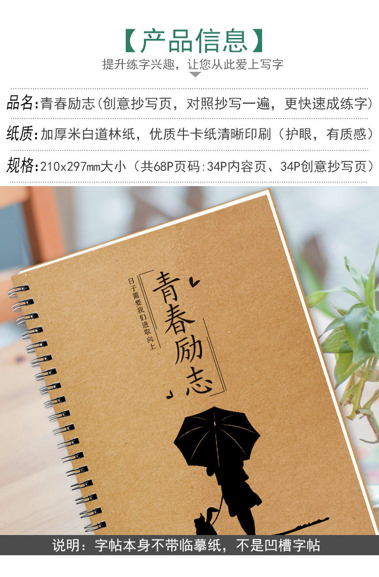 青春励志语录文案字帖抖音朋友圈心灵鸡汤正能量句子学生钢笔字帖