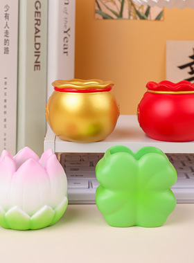 吉祥灵签签筒树脂工艺品家居装饰电脑桌面工位礼物神仙上上签