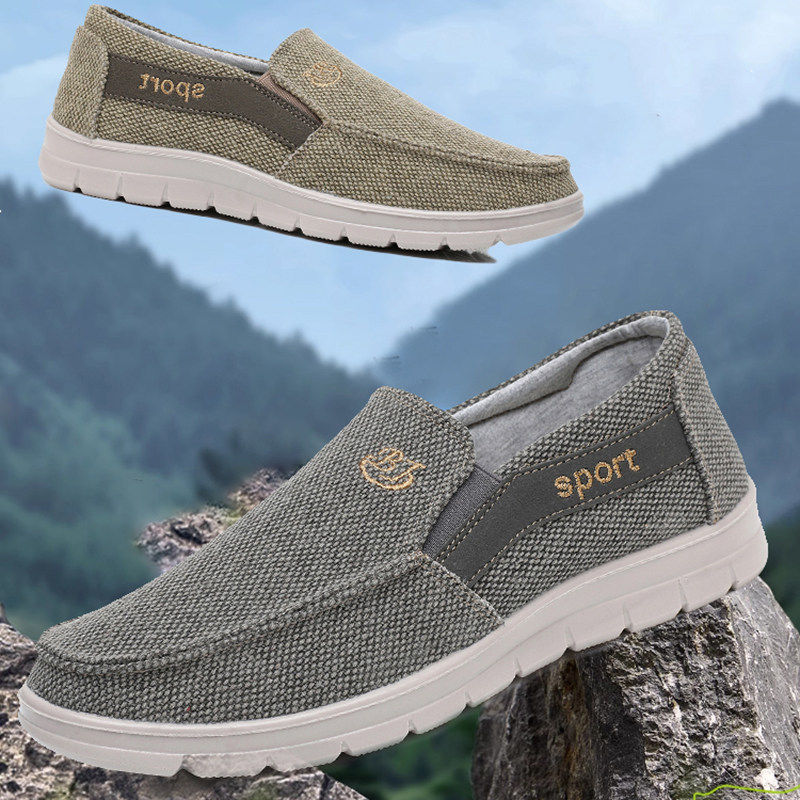 老北京新款布鞋春秋男单休闲男鞋软底防滑轻便脚蹬透气爸爸帆布鞋,淘宝优惠券,粉丝福利购,淘宝优惠卷