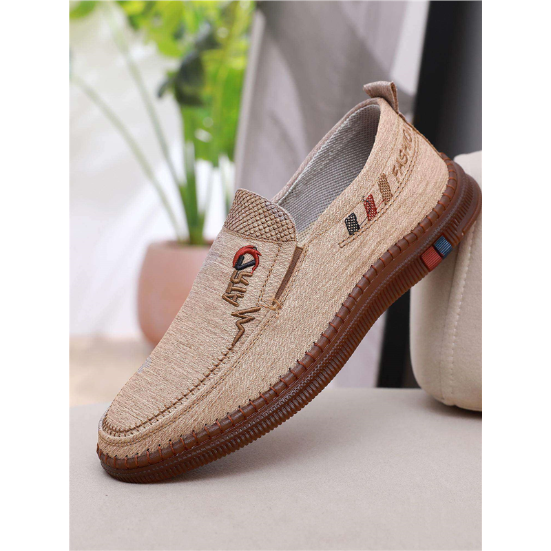 老北京布鞋男单鞋春秋中老年爸爸鞋一脚蹬牛筋底休闲鞋男透气防滑,淘宝优惠券,粉丝福利购,淘宝优惠卷