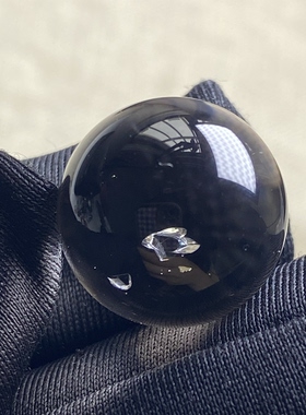 天然水晶包裹体七彩矿石吊坠圆珠DIY水晶单珠饰品项链16mm