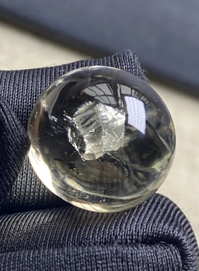 天然黄水晶七彩晶中晶吊坠裸石蛋面DIY水晶饰品项链 一物一图
