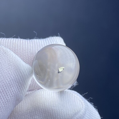 天然水晶黄铜矿吊坠圆珠DIY水晶单珠饰品项链11mm一物一图