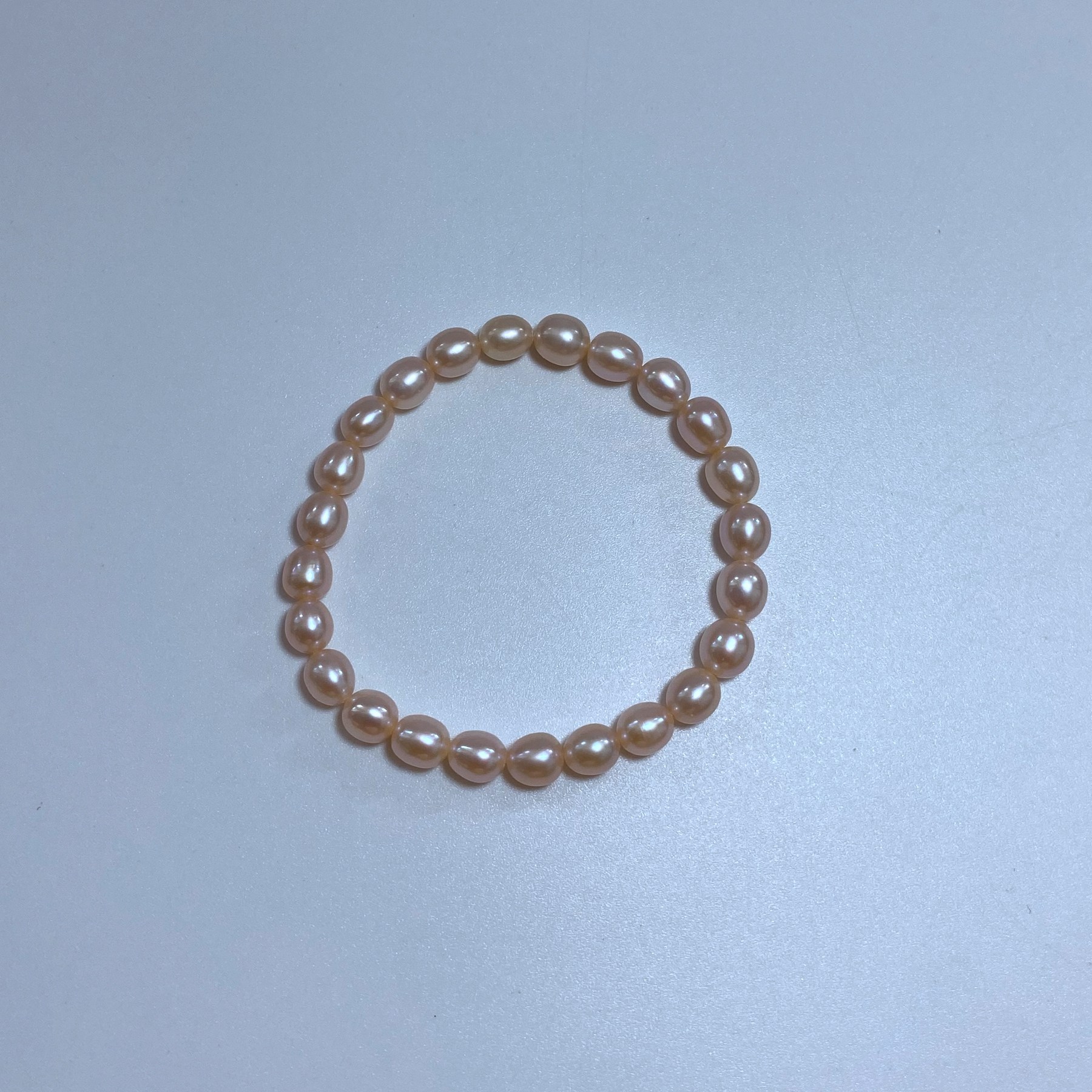 6-7mm天然粉紫色米形淡水珍珠弹力绳手链无核松紧款手串女款,淘宝优惠券,粉丝福利购,淘宝优惠卷