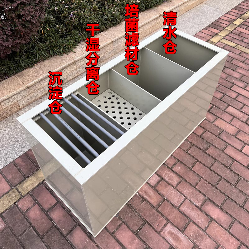 大型锦鲤鱼缸超白玻璃观赏鱼池上部过滤沉淀带干湿分离加厚PP鱼箱 - 图2