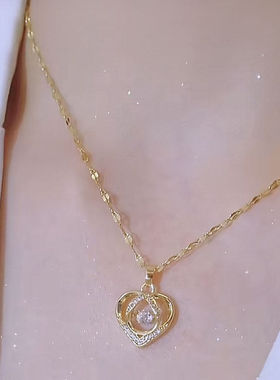 跳动的心灵动款通勤锁骨链