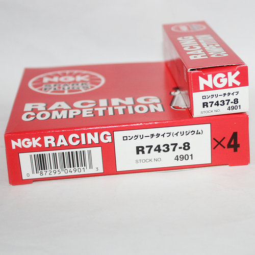 RACING红盒NGK火花塞R7437-8适用三代 四代 EA888汉兰达皇冠2.0T - 图0