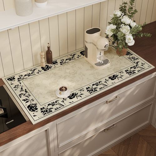 DMF法式风厨房沥水垫硅藻泥速干防霉杯垫浴室洗手台水龙头沥水垫 - 图0