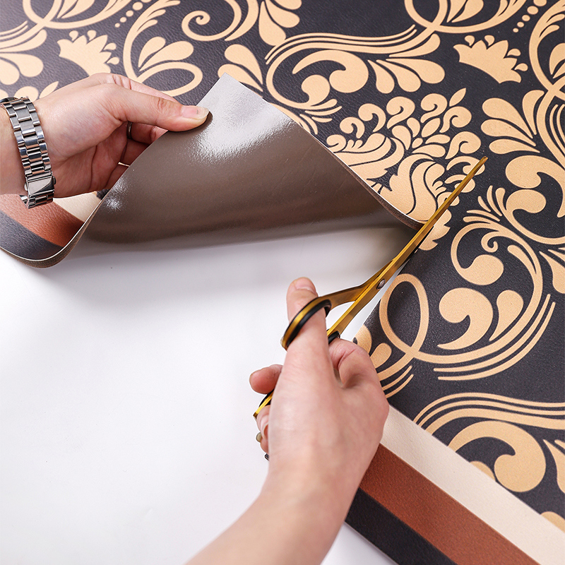 复古美式皮革入户门地垫家用可擦免洗耐脏进门垫子pvc脚垫门口垫,淘宝优惠券,粉丝福利购,淘宝优惠卷