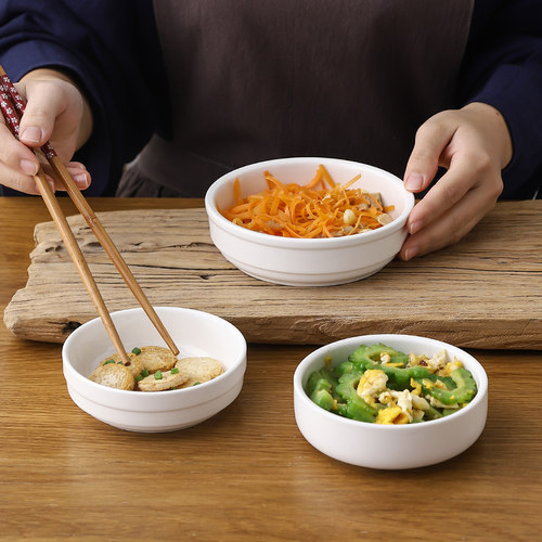白瓷蒸饭钵头蒸菜钵仔饭碗陶瓷碗土碗蒸蛋羹碗蒸碗浏阳蒸菜碗小碗 - 图1