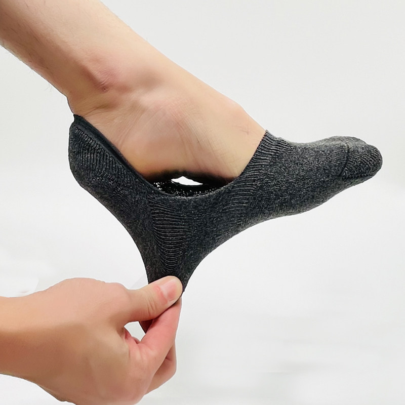 秋冬季毛巾全隐形袜男纯色浅口超短袜加绒加厚纯棉船袜防滑毛圈袜,淘宝优惠券,粉丝福利购,淘宝优惠卷