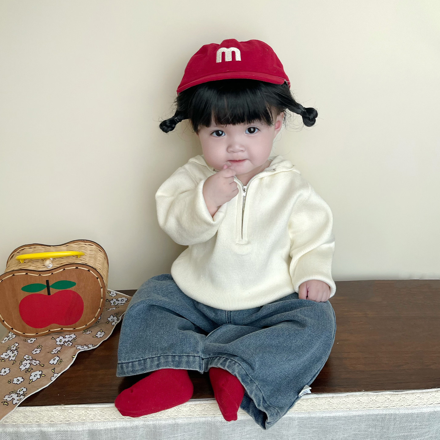 女童春秋季韩版牛仔裤女宝宝洋气百搭休闲阔腿裤婴儿宽松直筒裤子,淘宝优惠券,粉丝福利购,淘宝优惠卷