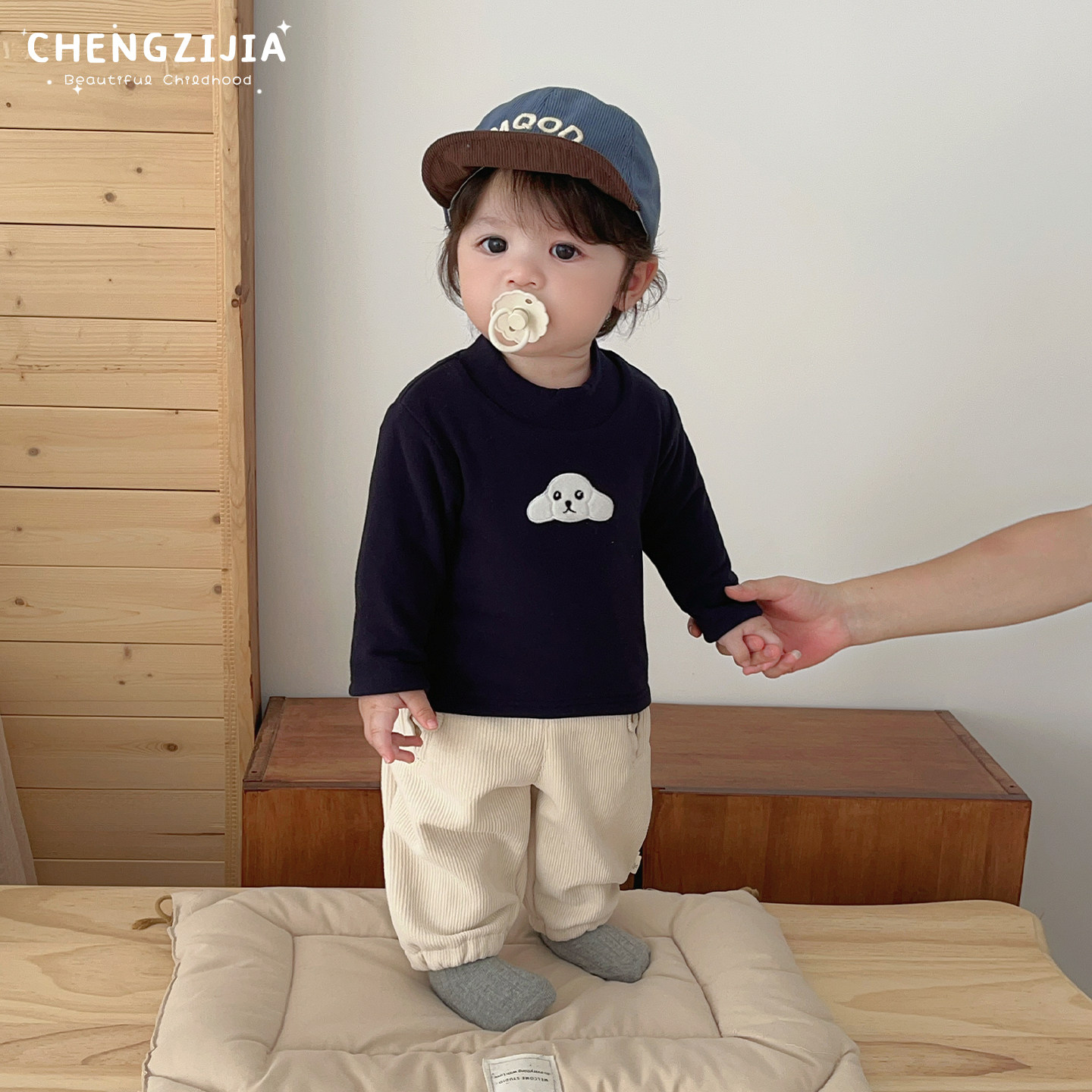 男童冬款加绒保暖打底衫男宝宝洋气加厚长袖上衣T恤婴儿内搭衣服,淘宝优惠券,粉丝福利购,淘宝优惠卷