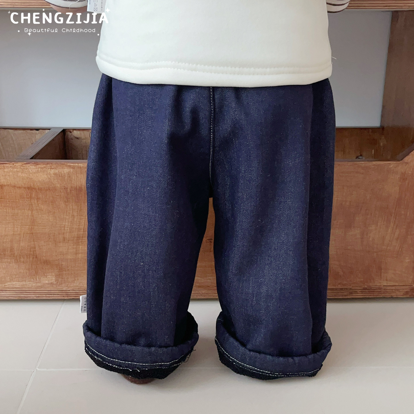 男童裤子冬款洋气加绒保暖直筒裤男宝宝韩版休闲牛仔裤婴儿长裤潮,淘宝优惠券,粉丝福利购,淘宝优惠卷