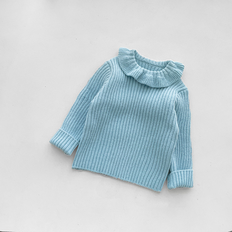 女童秋冬装百搭条纹毛衣洋气婴儿娃娃领针织打底衫女宝宝内搭上衣,淘宝优惠券,粉丝福利购,淘宝优惠卷