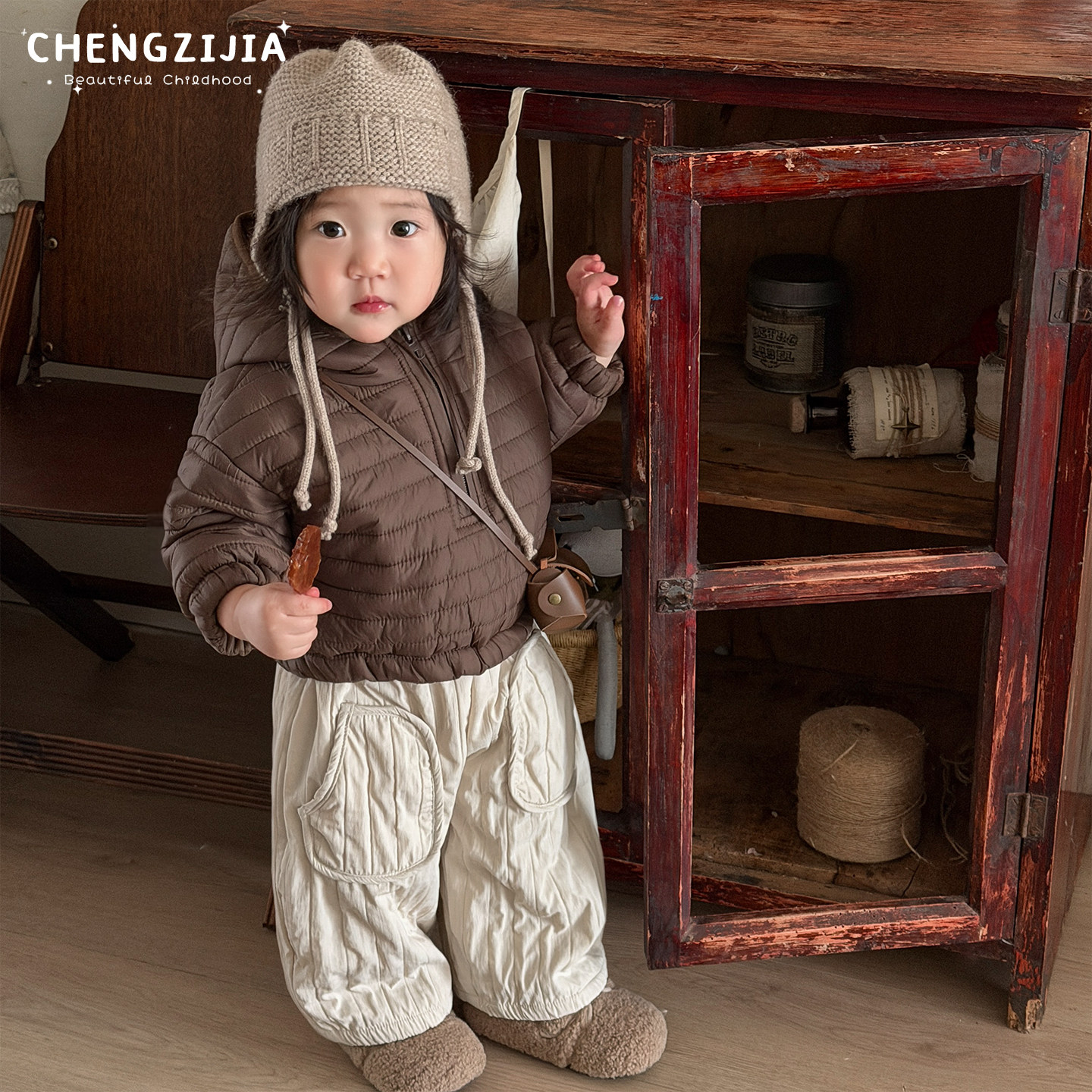 女童冬装连帽棉衣套装男宝宝夹棉加厚保暖棉服外套婴幼儿加绒裤子,淘宝优惠券,粉丝福利购,淘宝优惠卷