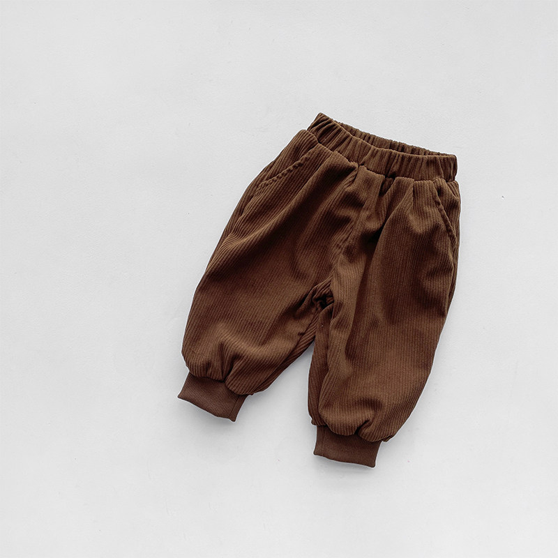 婴儿冬季加绒裤子冬装男女童休闲宽松束脚裤宝宝保暖灯芯绒棉裤潮,淘宝优惠券,粉丝福利购,淘宝优惠卷