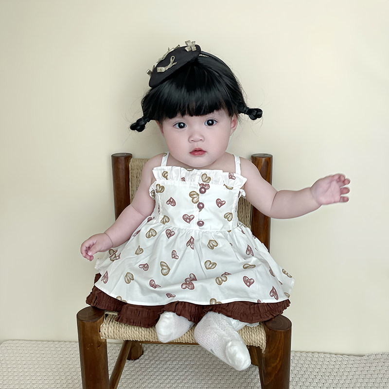 清仓女童夏季甜美吊带短裤套装女宝宝韩版连衣裙婴儿薄款T恤裤子,淘宝优惠券,粉丝福利购,淘宝优惠卷