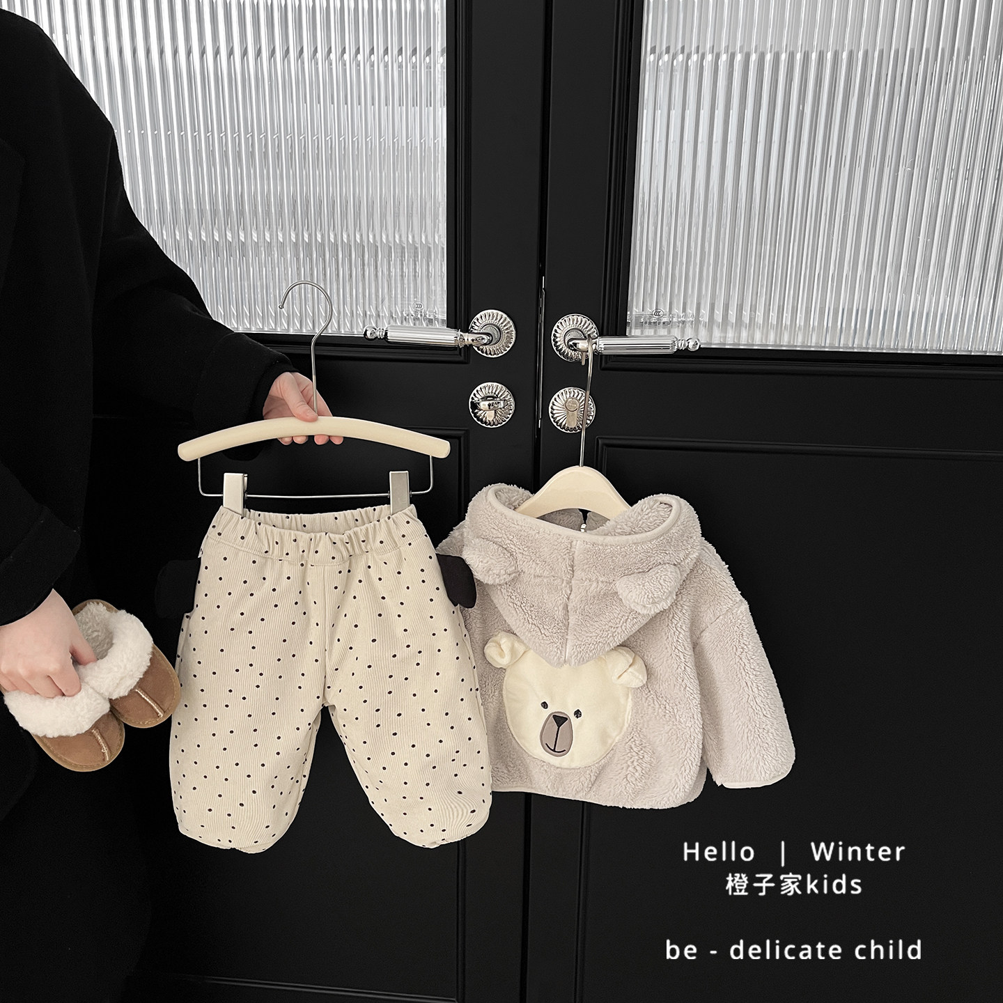 女宝宝冬款韩版波点加厚保暖长裤女童裤子洋气休闲裤婴儿加绒卫裤,淘宝优惠券,粉丝福利购,淘宝优惠卷