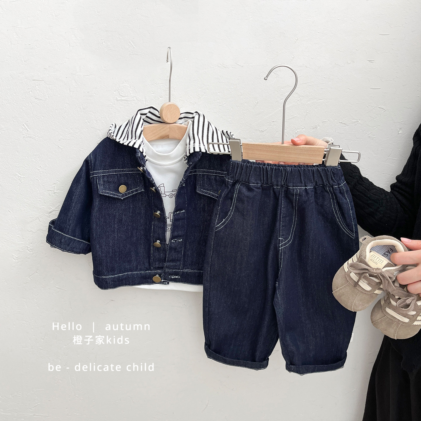 韩系男宝宝春秋季牛仔裤男童休闲宽松直筒裤子婴儿绣花洋气长裤潮,淘宝优惠券,粉丝福利购,淘宝优惠卷