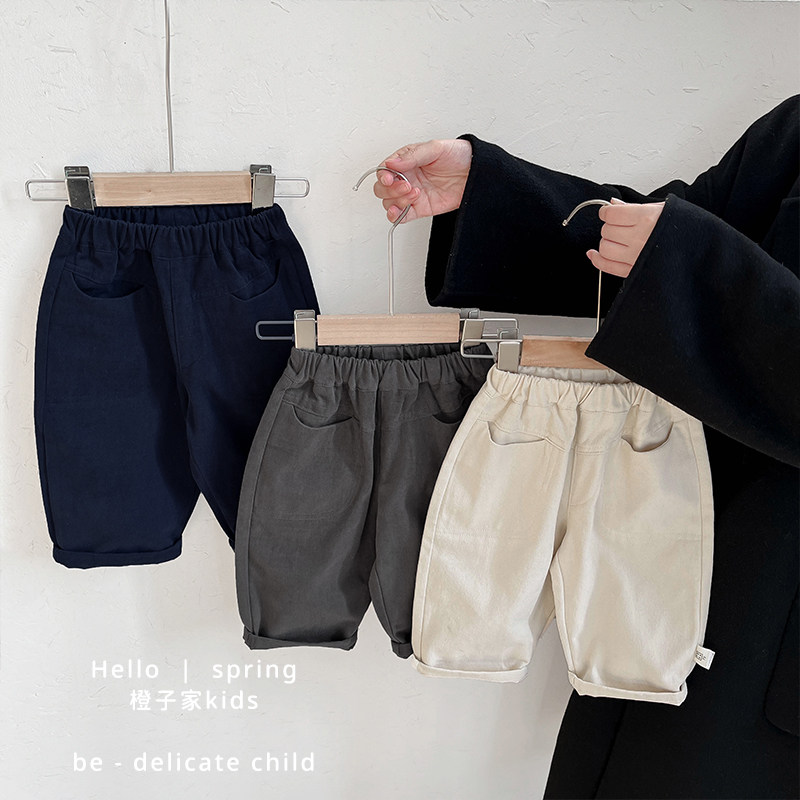 男童韩版春秋装纯棉宽松休闲裤女宝宝洋气百搭直筒裤婴儿外出裤子,淘宝优惠券,粉丝福利购,淘宝优惠卷