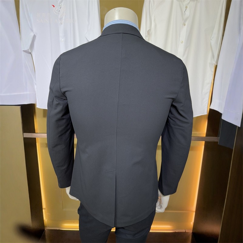 报喜鸟黑色净版商务休闲弹力运动青年修身男士款秋冬外套单件西服,淘宝优惠券,粉丝福利购,淘宝优惠卷