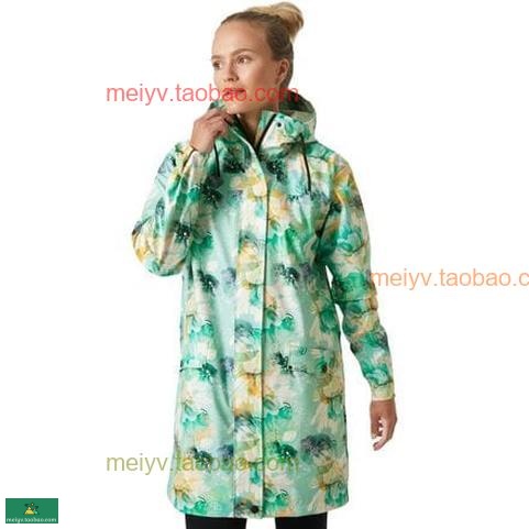 Helly Hansen Moss Rain外套大衣 女冲锋衣防水上衣户外徒步露营 - 图3