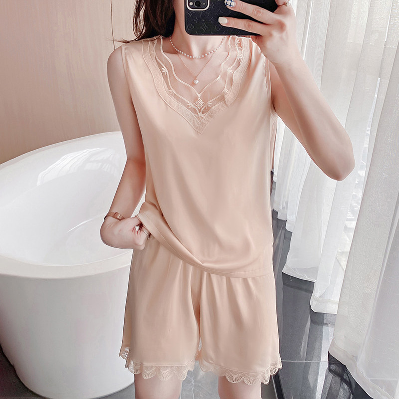 2023年新款夏季无袖性感可爱睡衣 怀尔蔚卡卡睡衣/家居服套装