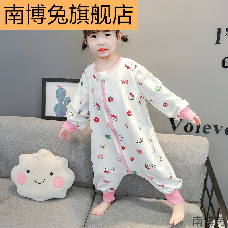 南博兔宝宝连体2020秋冬新长袖睡衣 南博兔睡衣/家居服套装