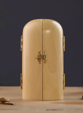 手把件西方三圣居家木雕观音佛像