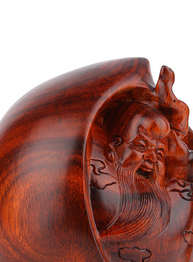 木雕长辈老人实用祝寿贺寿摆件