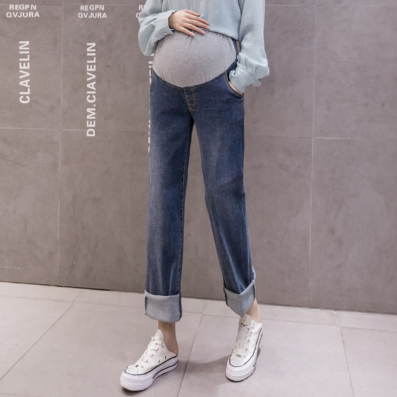 孕之彩孕妇直筒百搭秋季新款休闲裤 孕之彩服饰孕妇直筒裤