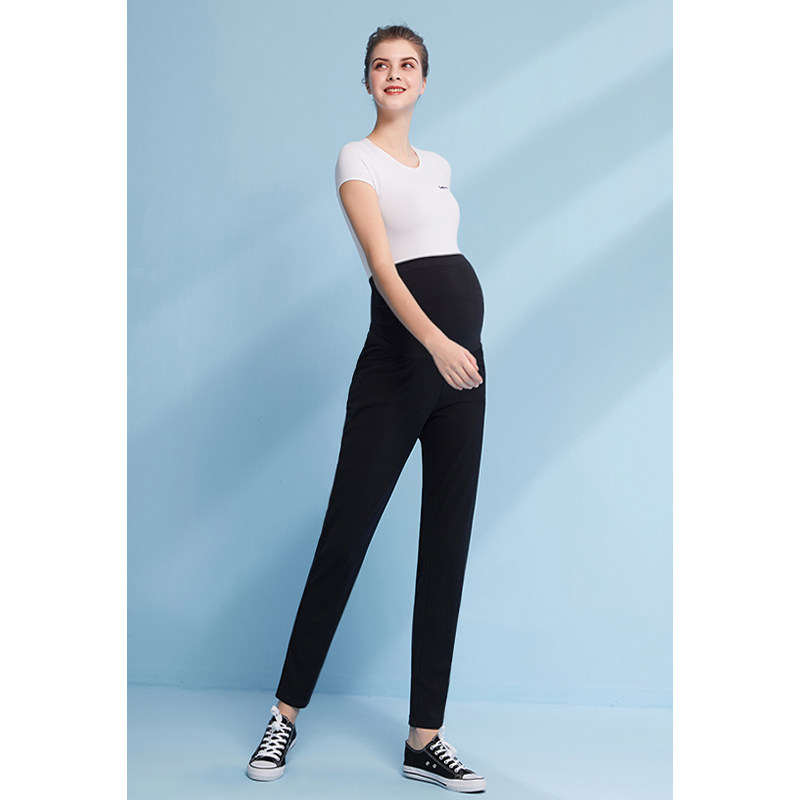 孕之彩孕妇裤子春夏宽松直筒打底裤 孕之彩服饰孕妇打底裤