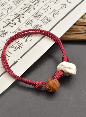 男女桃木闺蜜手链简易手链礼品
