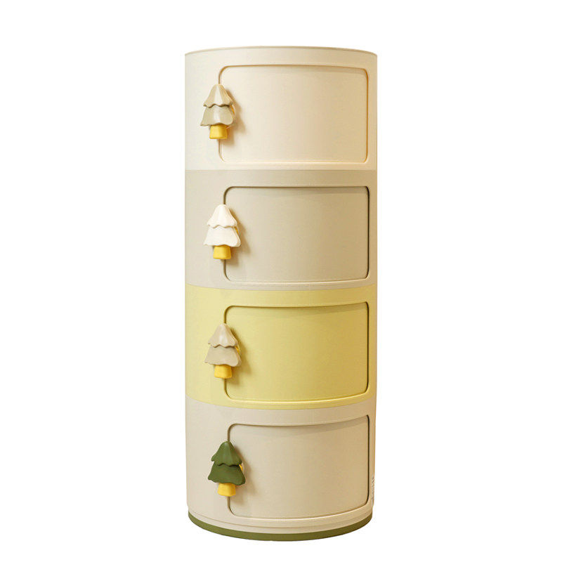 绣川收纳圆柜儿童储物柜卫生间玩具置物柜家用卧室床头柜免安装,淘宝优惠券,粉丝福利购,淘宝优惠卷