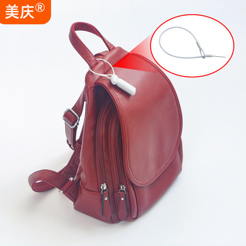 美庆服装防盗钢丝绳超市防盗磁扣钢丝绑带鞋帽皮具保护绳1件100条 - 图2